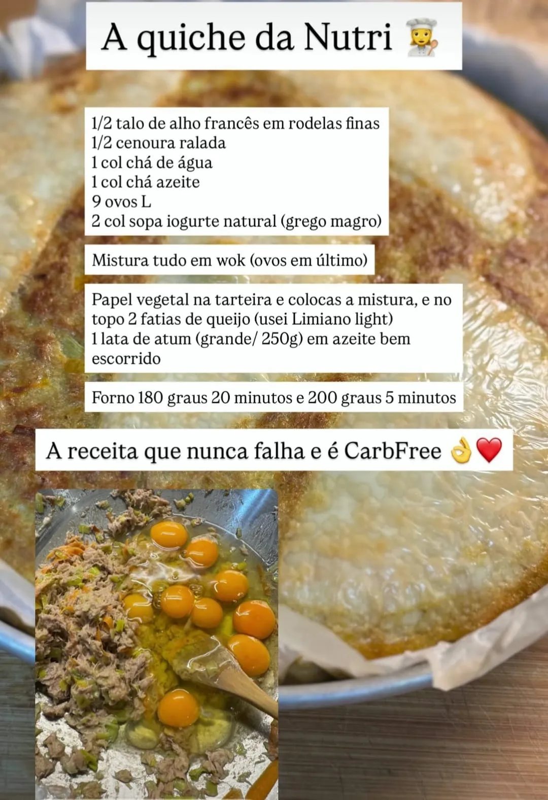 A quiche da nutri