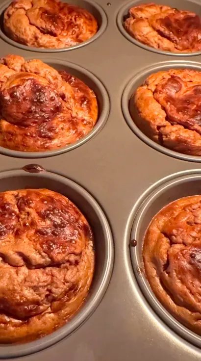 Muffins proteicos de chocolate