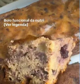 Bolo funcional da nutri - Sem farinha nem açúcar